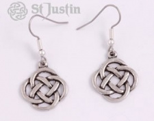 St Justin Earrings - Square Knot Drop*