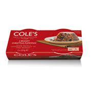 Cole's Brandy Xmas Pudding 2-pack (250g)