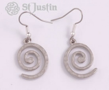 St Justin Earrings - Spiral Drop*