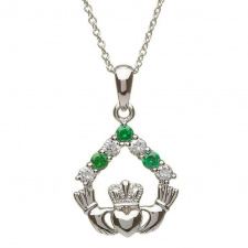 shanore_sterling_silver_claddagh_cubic_zirconia_necklace