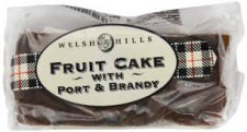 Welsh Hills Fruit Cake with Port & Brandy (400g)